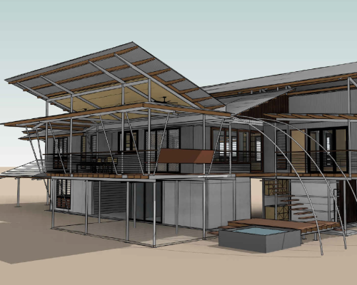 Two Storey Off Grid House – Fly Creek